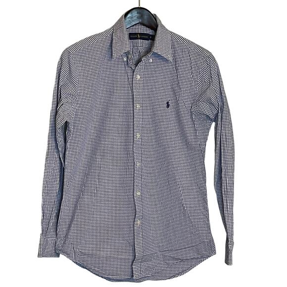Ralph Lauren Other - Ralph Lauren Men’s Button Down Shirt Blue and White Check Size Small